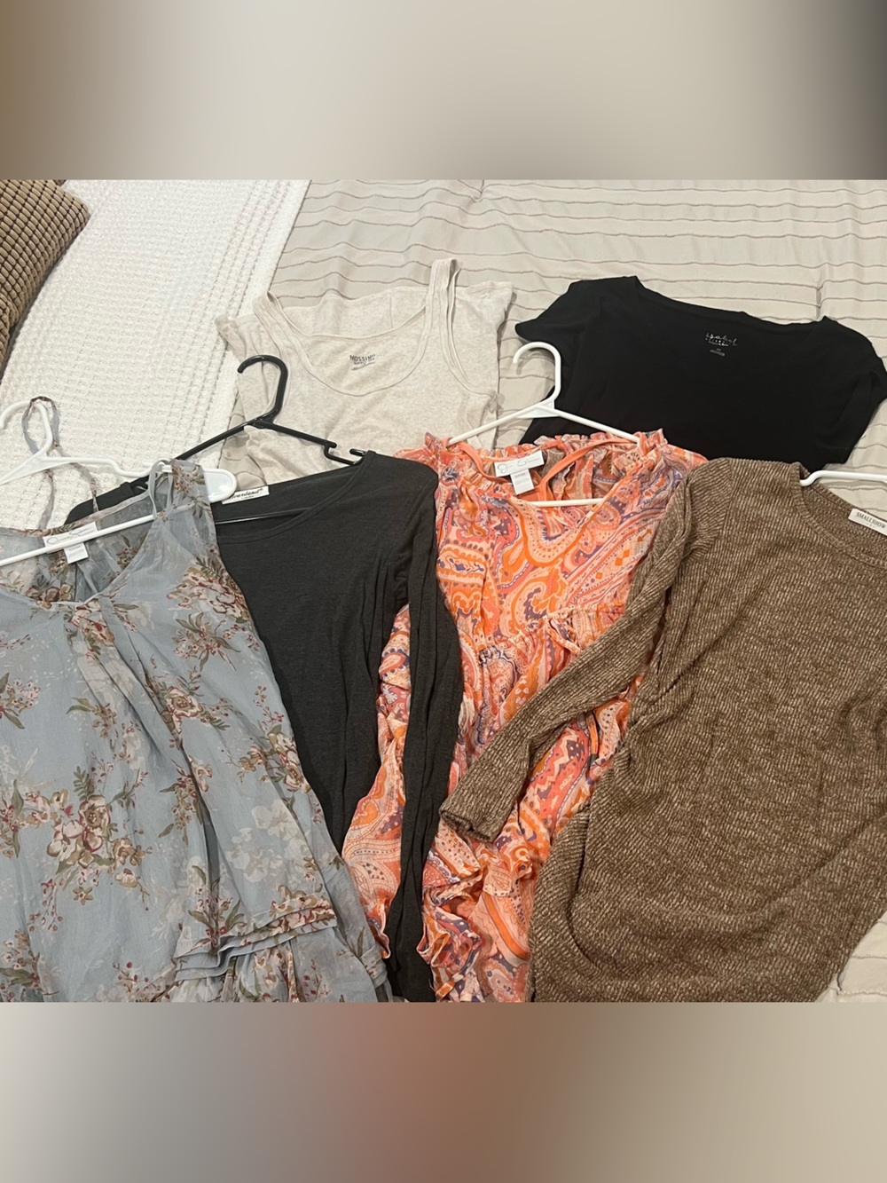 Maternity Tops Bundle - 6 Tops and Free Cami